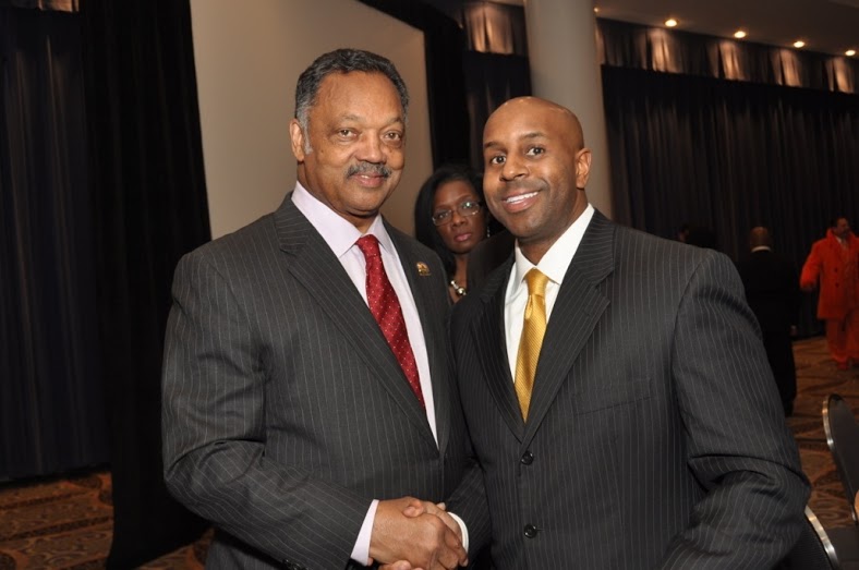 Rev. Jesse Jackson and Jason Wize