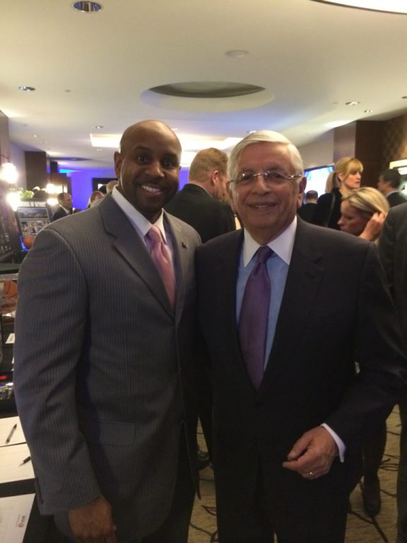 NBA Commissioner David Stern and Jason Wize